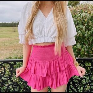 pink skort
